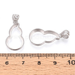 925 Sterling Silber Anhänger Fassungen STER-N016-47P