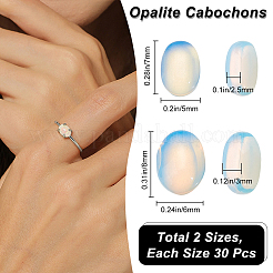 60 Stück Opalit-Cabochons in 2 Stilen G-BBC0001-38