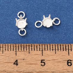 Ionenplattierung (IP) 304 Edelstahl-Anhänger mit Strass-Krallenfassungen STAS-U025-04A-S