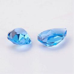 Facettierte Glas-Strass-Cabochons mit spitzer Rückseite RGLA-P015