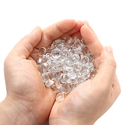 200 Stück transparente Glascabochons GGLA-YW0001-05