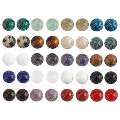 40 Stück 20 Stile natürliche gemischte Edelstein-Cabochons G-PH0002-55