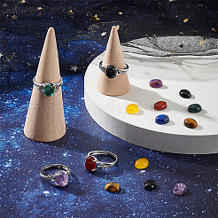 42 Stück 7 Stile Chakra gemischte Edelstein-Cabochons G-BBC0001-41