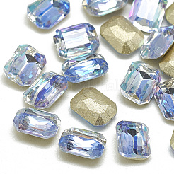 DIY spitzen zurück k9 Glas Strass Cabochons RGLA-T042-6x8mm-206LS