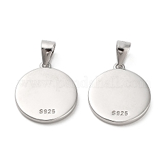 Anlaufschutz rhodiniert 925 Sterling Silber Anhänger Cabochon Fassungen STER-I017-017P