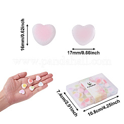 60 Stück 6 Farben Harz Cabochons Zubehör RESI-YS0001-06