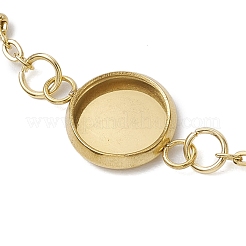 Armbänder aus 304 Edelstahl mit runder Cabochonfassung BJEW-JB11092-01
