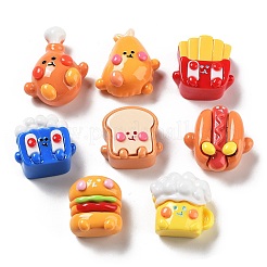 Undurchsichtige Decoden-Cabochons aus Kunstharzimitat für Lebensmittel RESI-H155-07