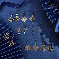 DIY baumeln Ohrring machen Kits DIY-SC0014-04AS