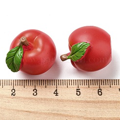 Frucht-Deko-Cabochons aus undurchsichtigem Harz RESI-H156-01-02
