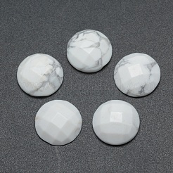 Natur Howlite Cabochons G-P393-P04-14.5mm