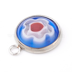 Manuell Millefiori Glas Anhänger PALLOY-JF00625