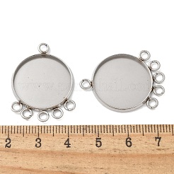 Cabochon-Anhänger aus Edelstahl 304 STAS-C117-05P