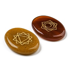 7 Chakra natürliche gemischte Edelstein-Cabochons G-Q1002-02