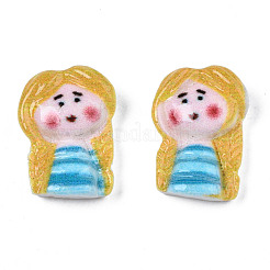 Sprühlackierte Cabochons aus undurchsichtigem Harz CRES-S302-82