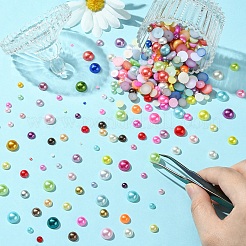 1298 Stück 5 Stile ABS-Kunststoff-Imitationsperlen-Cabochons SACR-YW0001-66
