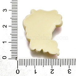 Einhorn undurchsichtige Decoden-Cabochons aus Harz CRES-F034-04