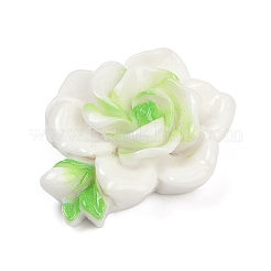 Undurchsichtige Blumen-Cabochons aus Harz RESI-R463-02F