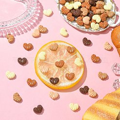 Undurchsichtige Decoden-Cabochons aus Kunstharzimitat für Lebensmittel RESI-CJC0023-11
