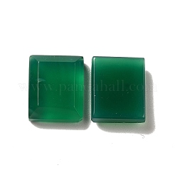 Gefärbte und erhitzte natürliche grüne Onyx-Achat-Cabochons G-G975-04B-02