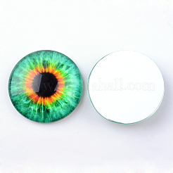 Glas BlumeCabochons für DIY-Projekte GGLA-L025-10mm-19