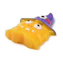 Monster mit Hexenhut Halloween undurchsichtige Harz Decoden Cabochons RESI-R446-01S