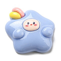 Cartoon-Cabochons aus undurchsichtigem Harz CRES-P025-C02