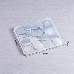 Cabochon-Fassungen für Anhänger aus Edelstahl 304 STAS-NB0001-03P