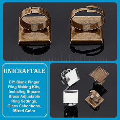 DIY-Sets zur Herstellung von Rohlingen für Fingerringe DIY-UN0005-74