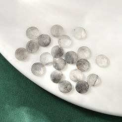 Natürliche wolkige Quarz-Cabochons G-B146-02A-6mm
