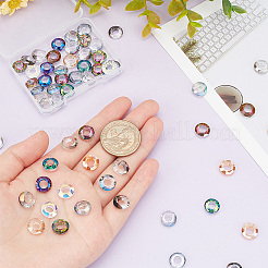 60 Stück 15 Farben Glas Cabochons MRMJ-PH0001-71