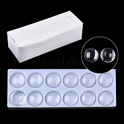 Transparente Glas Cabochons GGLA-R026-18mm-B