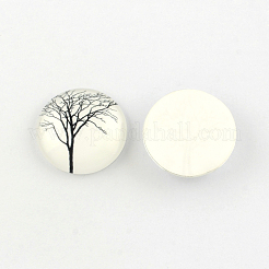 Glas cabochons X-GGLA-Q041-25mm-DM
