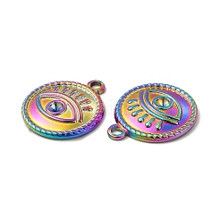 Ionenplattierung (IP) 304 Edelstahl Anhänger Cabochon-Einstellungen STAS-A070-15MC