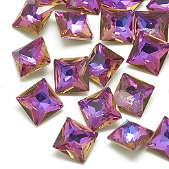 DIY spitzen zurück k9 Glas Strass Cabochons RGLA-T053-6x6mm-04