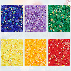 1 Schachtel Strass-Cabochons aus Kunstharz mit spitzer Rückseite MRMJ-DC0001-09