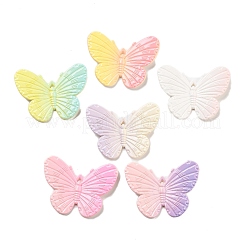 Farbverlauf-Farbe opake Harz Decoden Cabochons RESI-S04-06