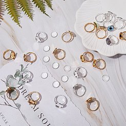 Bausätze für flache runde Ringe zum Selbermachen DIY-SZ0007-80