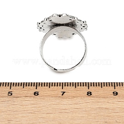 Geben Sie Ihre Kreationen eine einzigartige Designer-Look mit diesen modernen und charmanten Eisen hängender Cabochon Fassungen PALLOY-Q300-10AS-NR