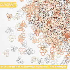 640 Stück Messing-Cabochons im 4-Stil MRMJ-OC0003-26