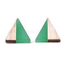Durchscheinende Cabochons aus Harz und Holz CRES-N028-001A-A
