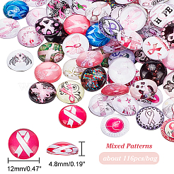 Glas BlumeCabochons für DIY-Projekte GGLA-PH0001-38