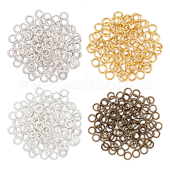 Chgcraft 480pcs 4 Farben Legierung runde Ringe FIND-CA0001-98