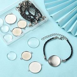 Bausatz für ein leeres Kuppelgliederarmband zum Selbermachen DIY-YW0006-48