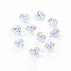 Galvanisierte 3-blättrige Blumenharz-Cabochons MRMJ-R128-15A