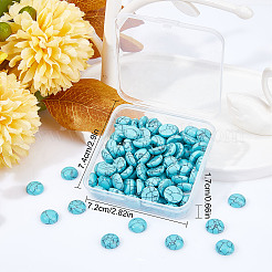 Gefärbten Synthese Türkiscabochons TURQ-SC0001-05C