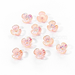 Galvanisierte 3-blättrige Blumenharz-Cabochons MRMJ-R128-15C