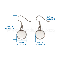 Edelstahl Ohrhaken STAS-TA0004-02A