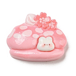 Frühling Kirschblüten Thema opake Harz Pudding Decoden Cabochons RESI-E055-02I