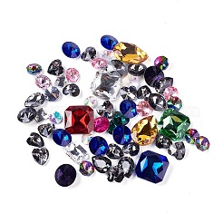 Glas Strass Cabochons / Anhänger / Verbinder GLAA-XCP0012-01